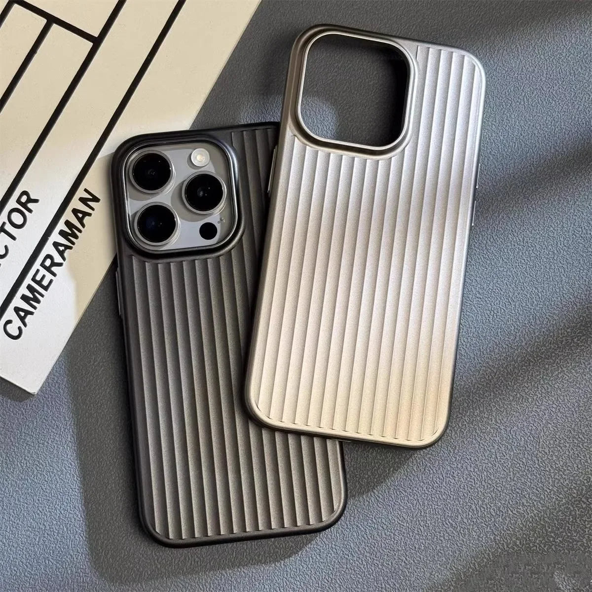 Ultra Slim Shockproof Phone Case for iPhone 13 to 16 Pro Max | Ribbed Grip Back with Raised Camera Edges