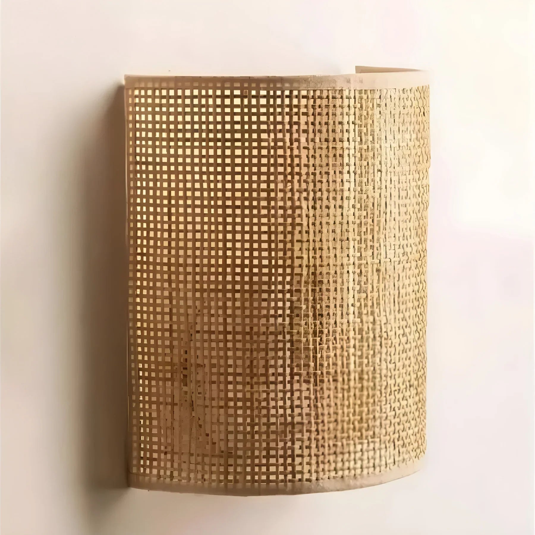 Rattan Wall Lamp Warm Light