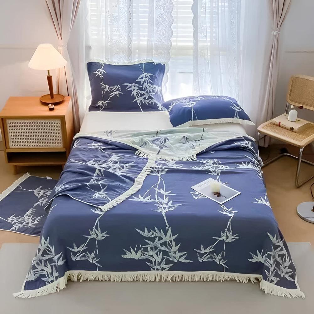 Bamboo Cotton Reversible Jacquard Quilt