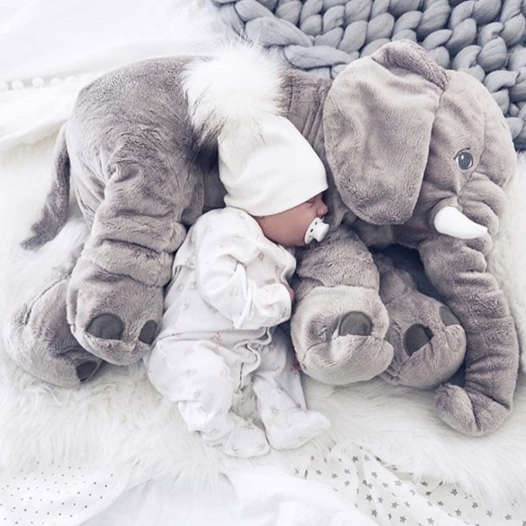 Plush Elephant Cushion Soft Stuffed Pillow