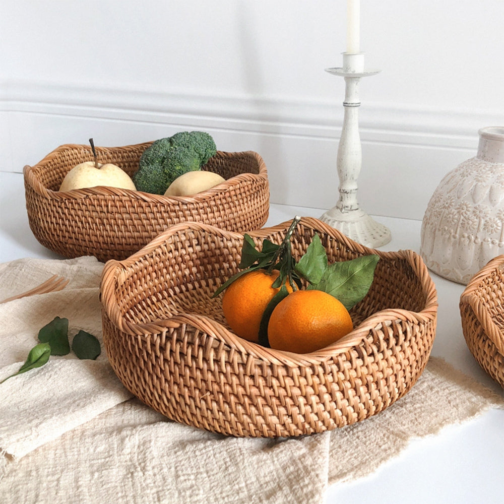 Handwoven Rattan Storage Basket