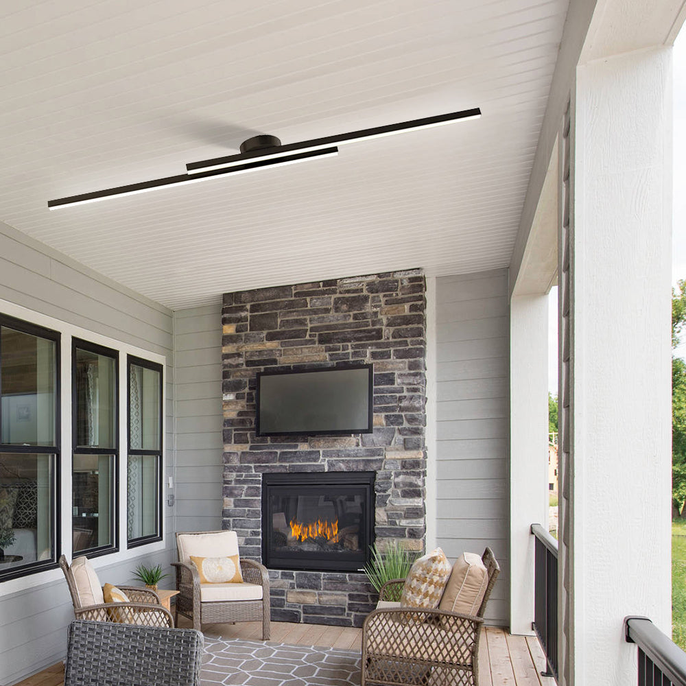 Modern LED Ceiling Light Aluminum Semi Flush