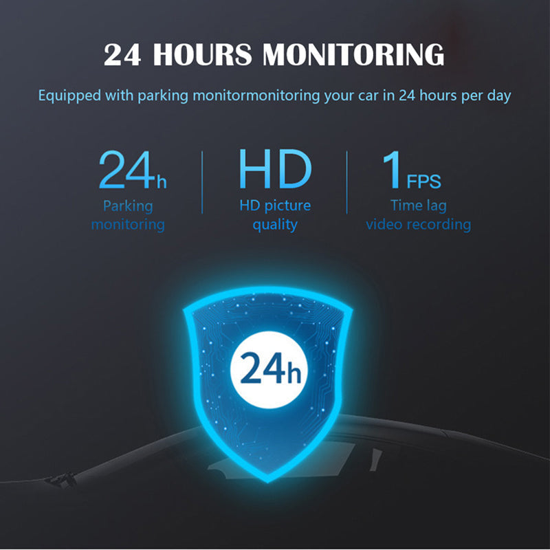 1080p HD Mini Dash Cam | 360 Degree Rotating Car Security Camera with ADAS Alerts | 24 Hour Parking Monitor