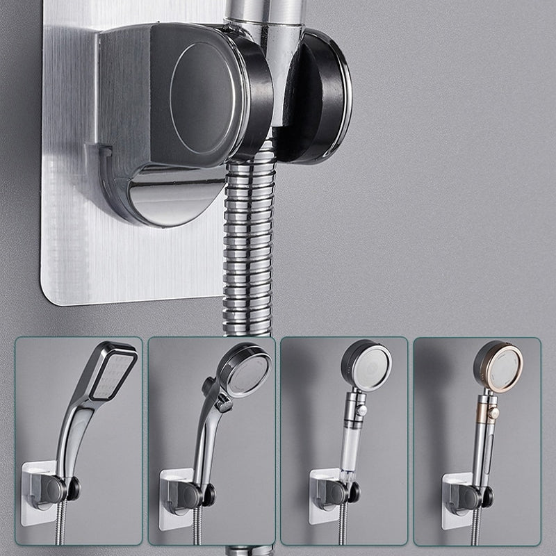 Adhesive Shower Head Holder with an Adjustable Angle | Sticks to Tile, Glass or Marble, No Drilling | One, Two or Three Pack
