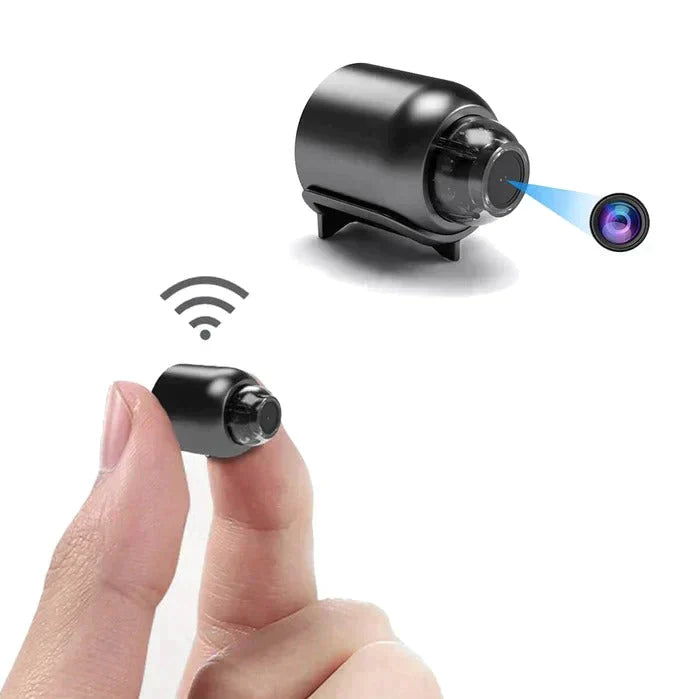 Mini WiFi Security Camera 2 Pack | 1080p Live View with Night Vision and Motion Alerts | Baby and Pet Monitor