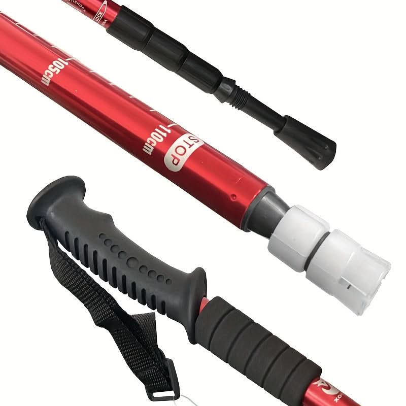 Adjustable Telescopic Hiking Trekking Pole 4 Height Levels | 6 Colors | Anti-Slip Lightweight Alloy Support for Outdoor Trails