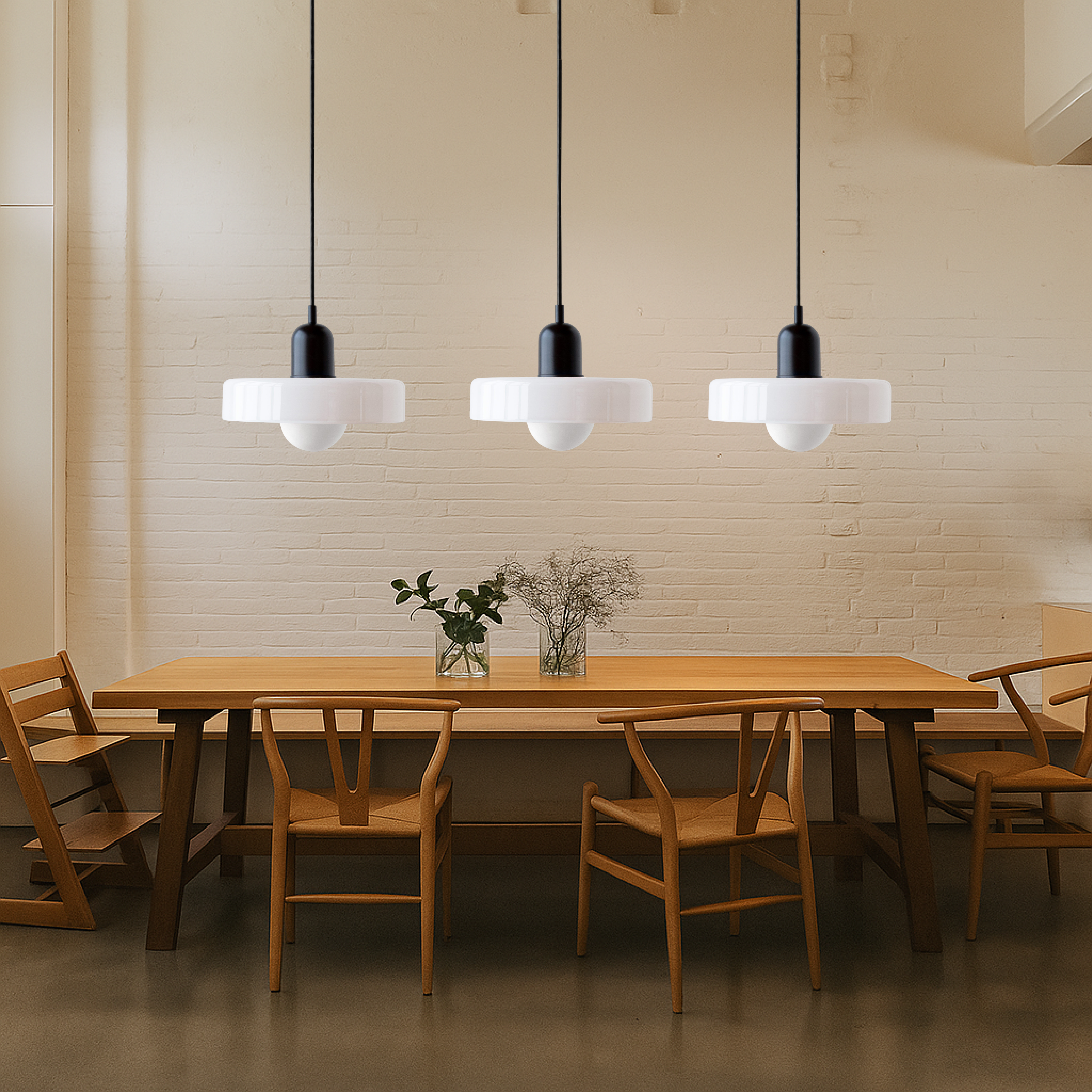 Bauhaus Glass Pendant Lamp