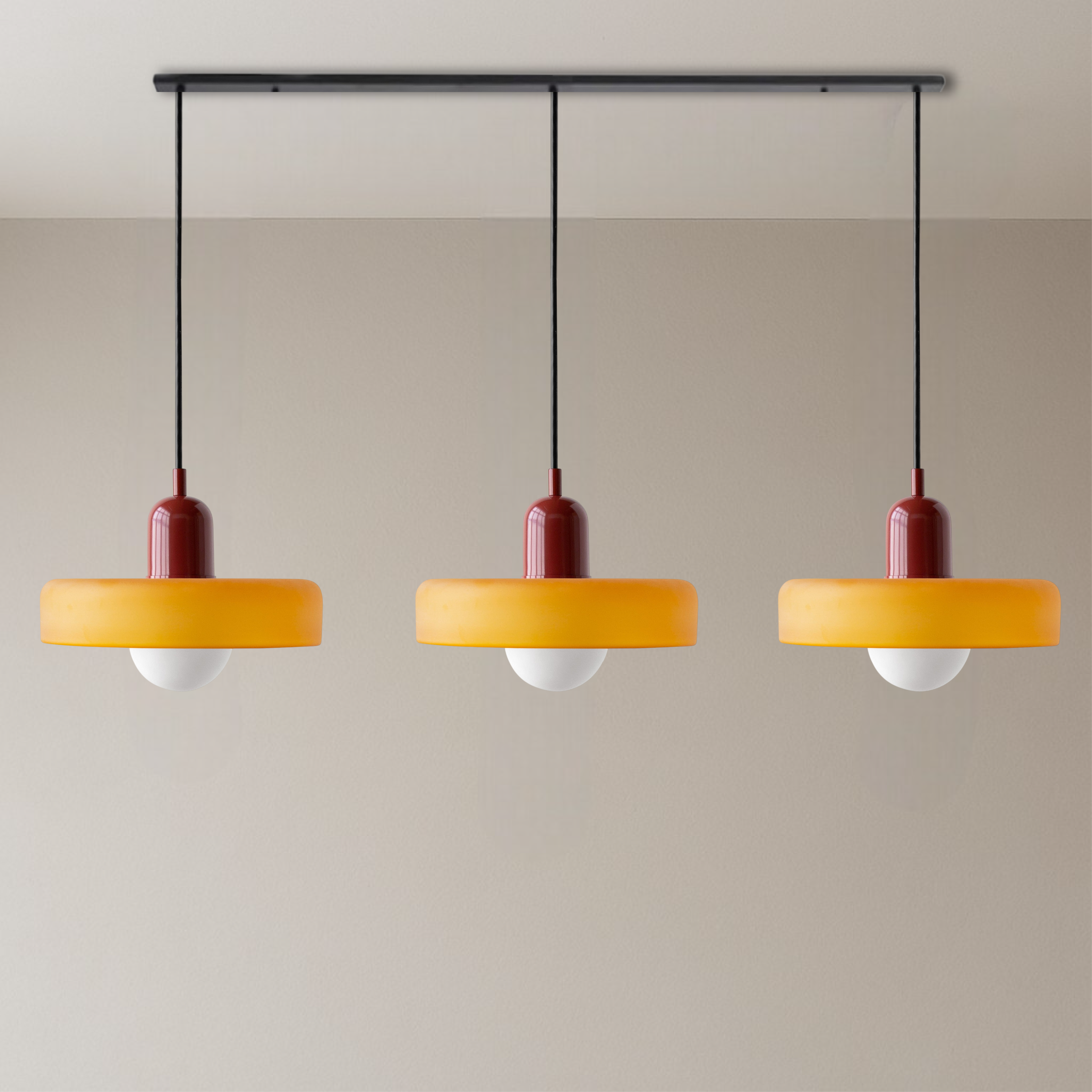 Bauhaus Glass Pendant Lamp