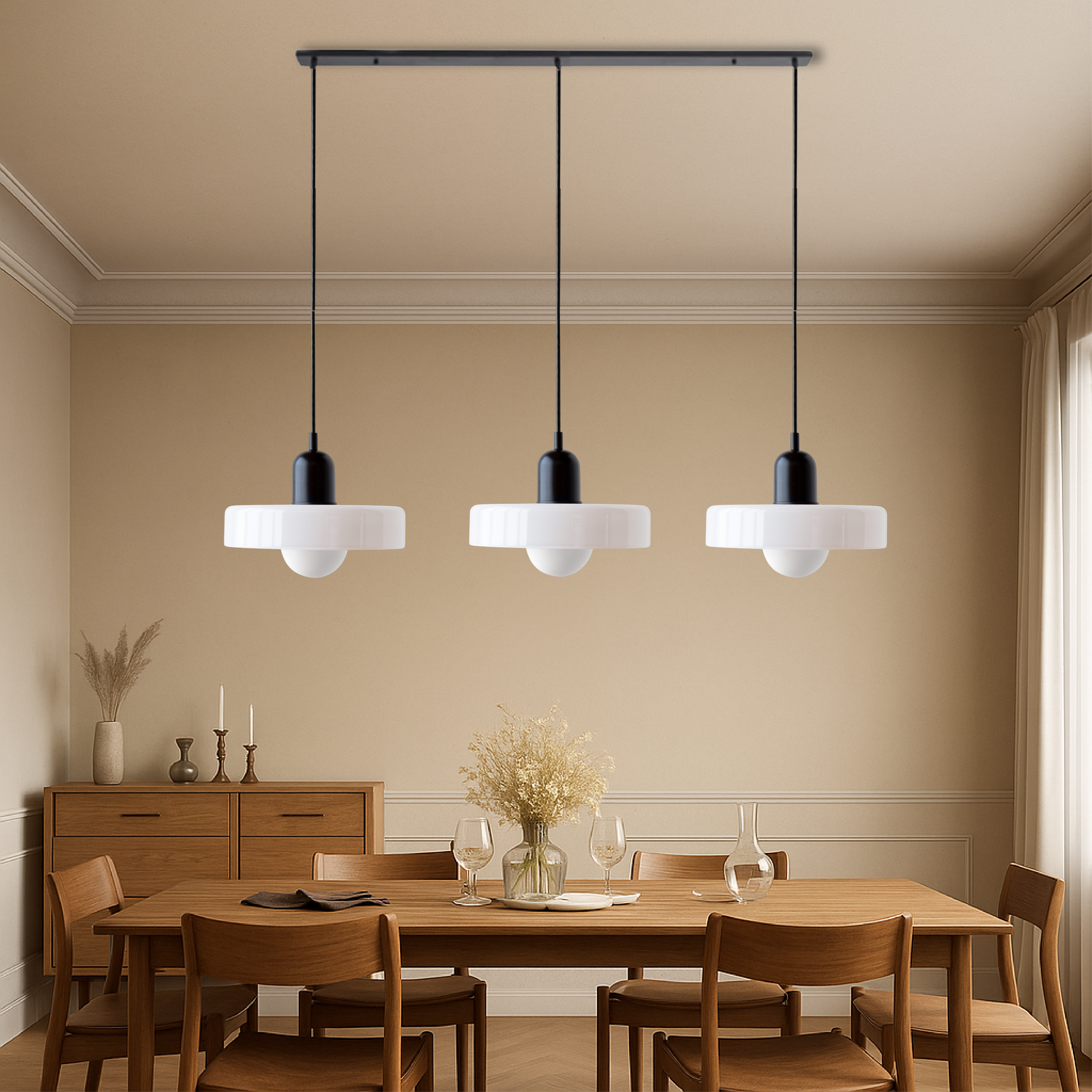 Bauhaus Glass Pendant Lamp