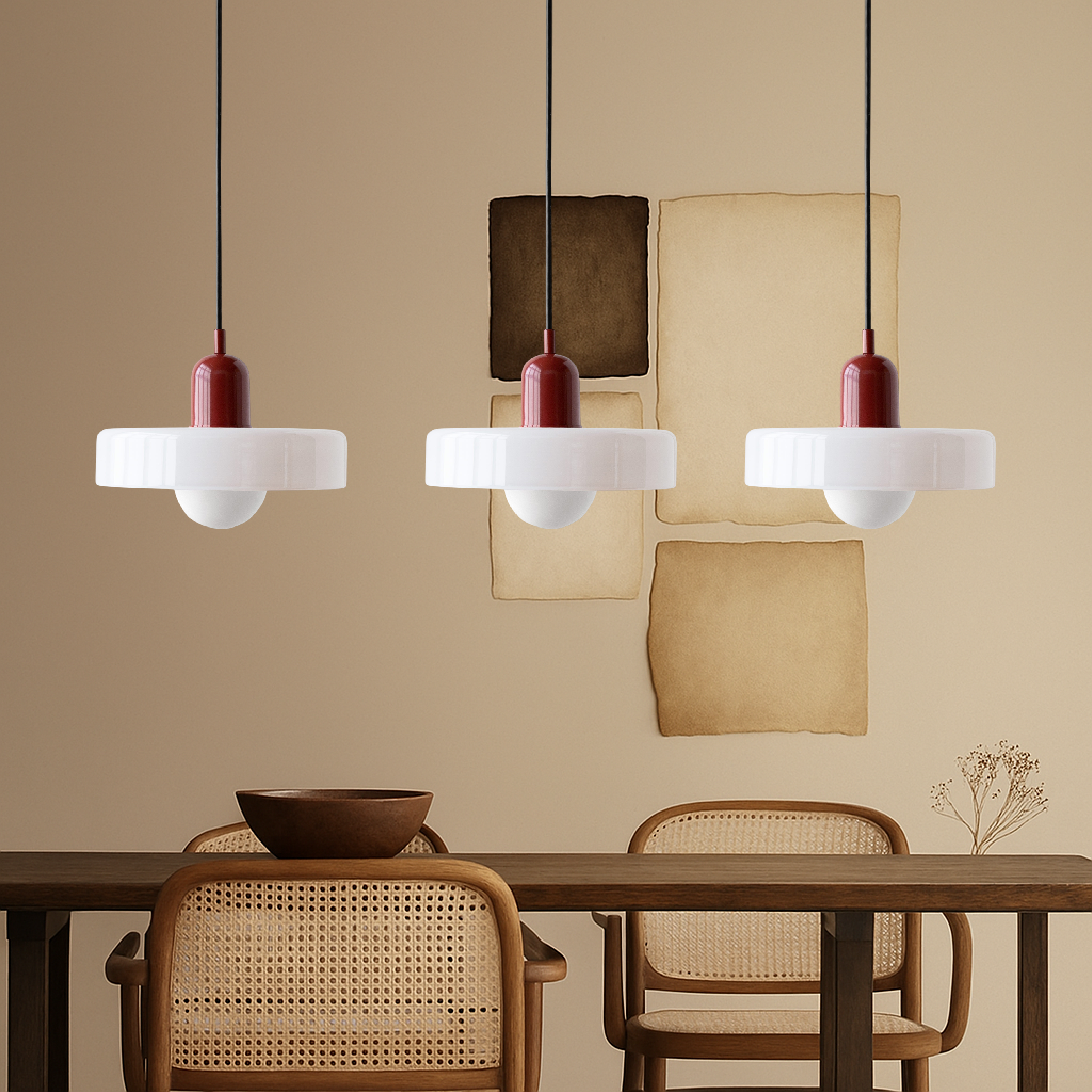 Bauhaus Glass Pendant Lamp