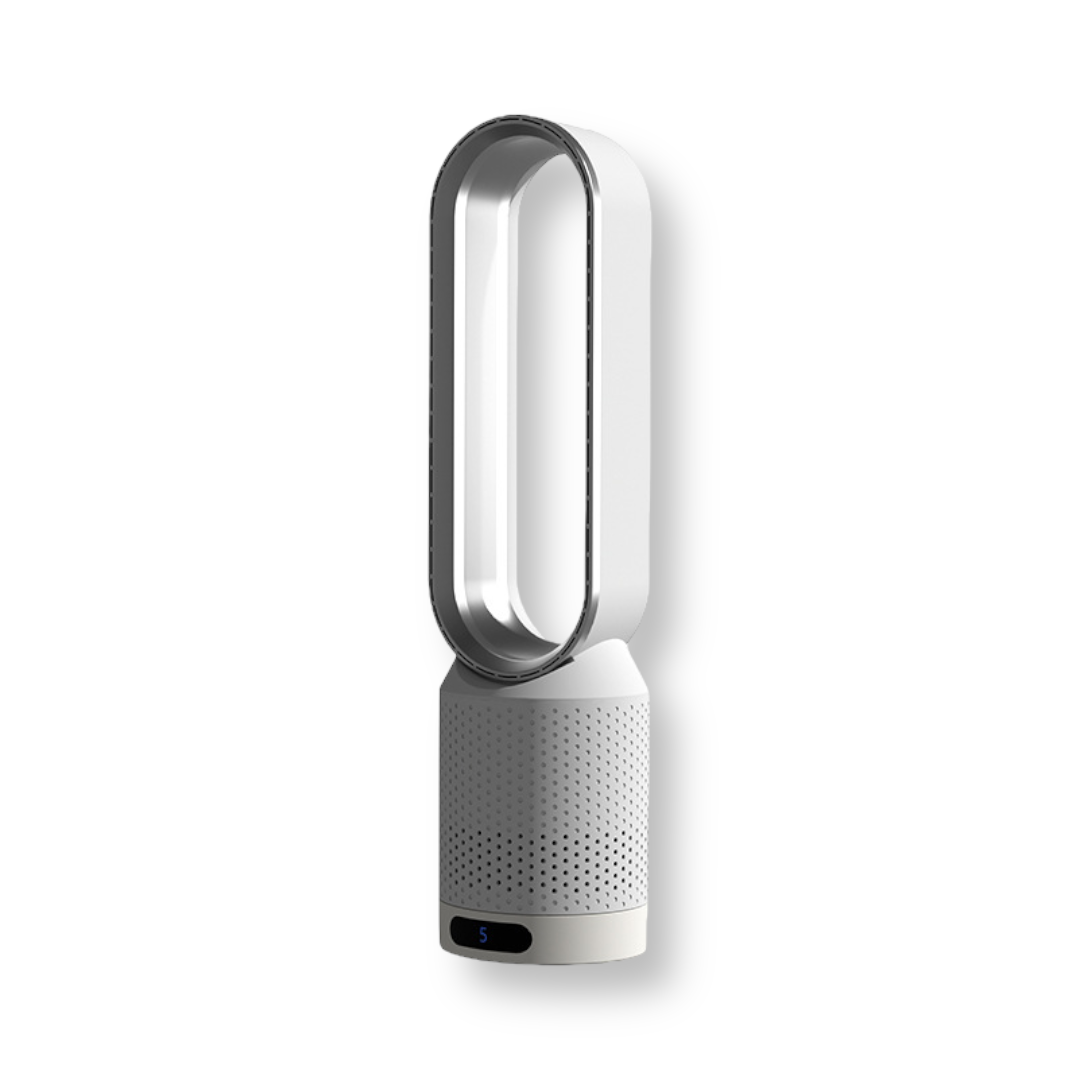 Bladeless Tower Fan with 6 Speed Levels | 90° Oscillation, Quiet Operation | Modern Air Circulation for Any Room