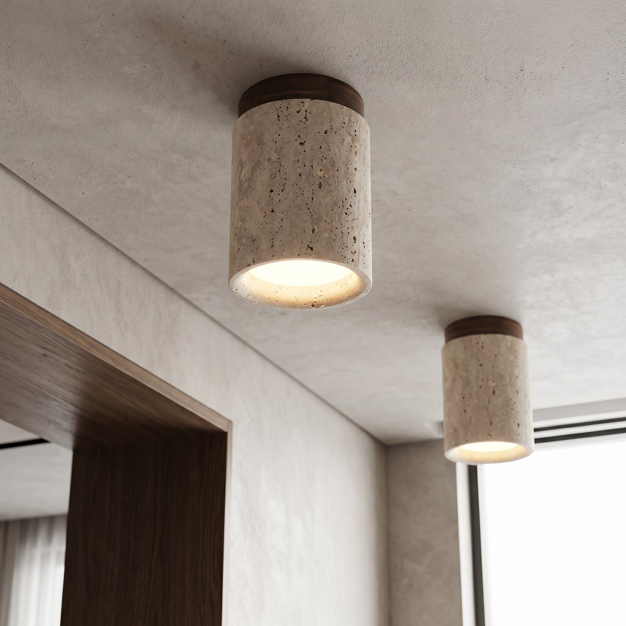 Travertine Ceiling Spotlight LED Stone Light