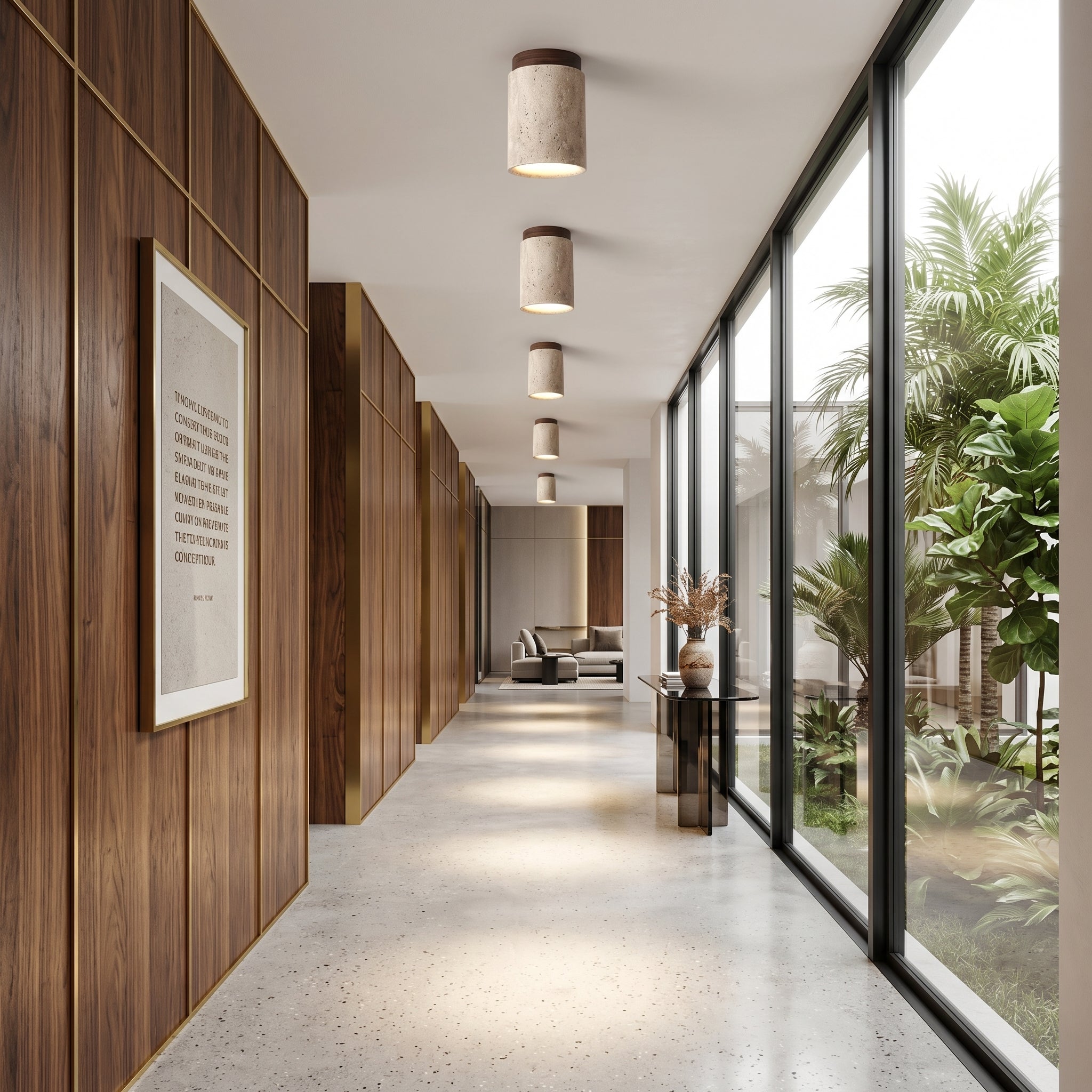 Travertine Ceiling Spotlight LED Stone Light