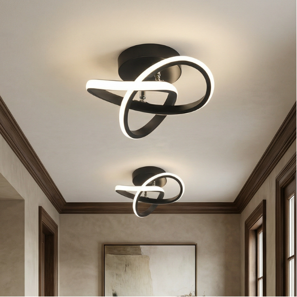 White LED Ceiling Light Round Flush Mount