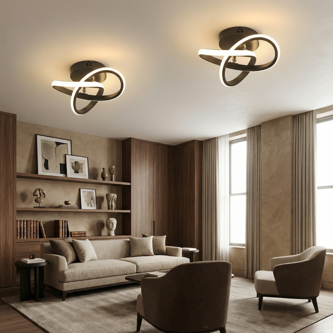 White LED Ceiling Light Round Flush Mount