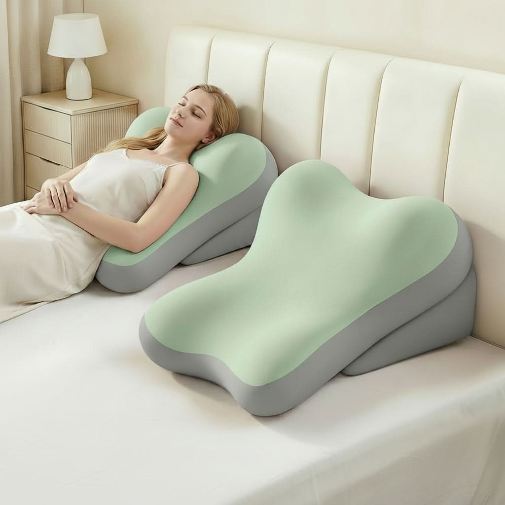Adjustable Wedge Pillow 14.6 x 23.6 x 17.7 In | Soft Foam Cushion | Ergonomic Back Support for Bed, Sofa & Reading, 5 Colors