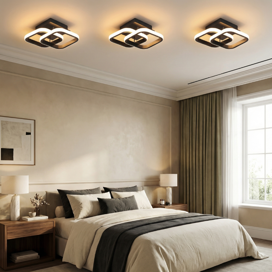 White LED Ceiling Light Round Flush Mount