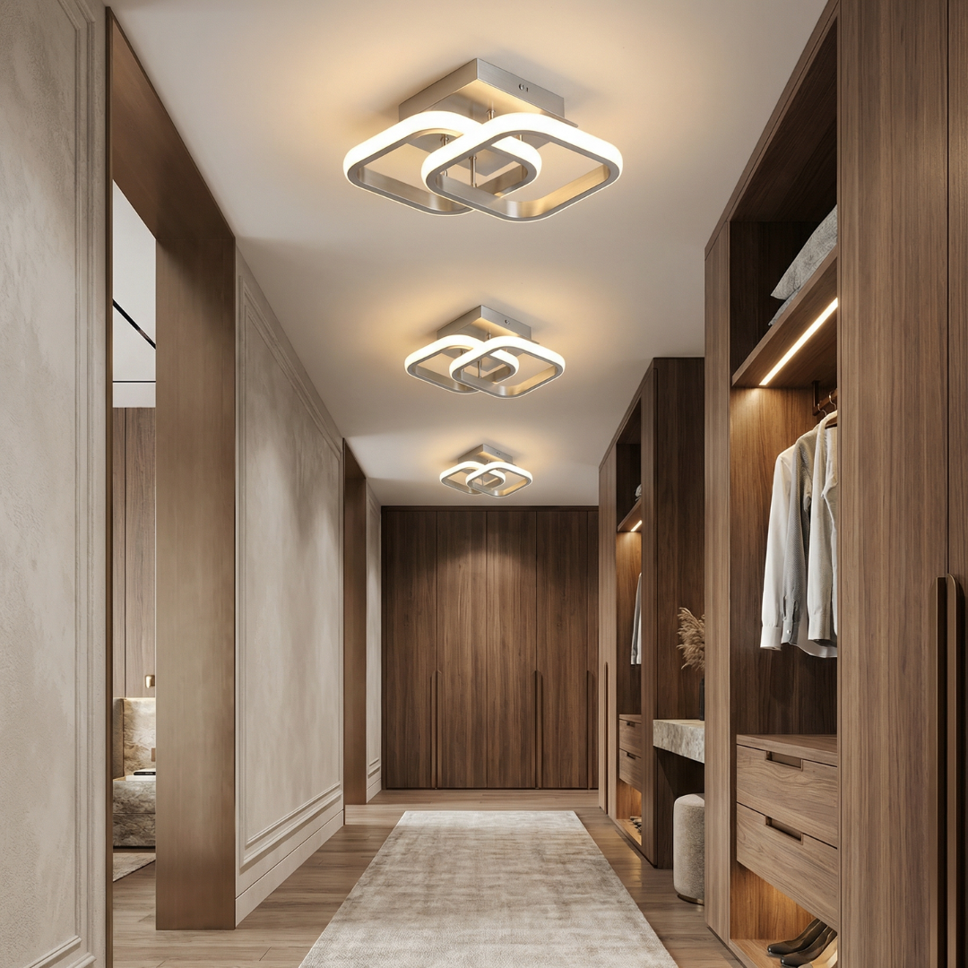 White LED Ceiling Light Round Flush Mount