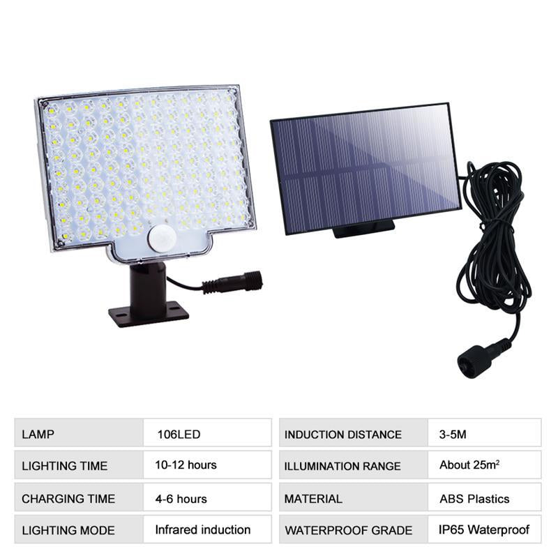 Solar LED Outdoor Lamp with Motion Sensor and 3 Modes | Exterior Wall Sconce Light Fixtures for Gardens and Driveways