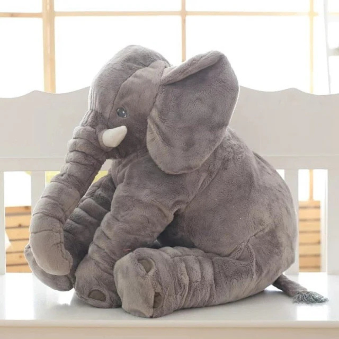 Plush Elephant Cushion Soft Stuffed Pillow