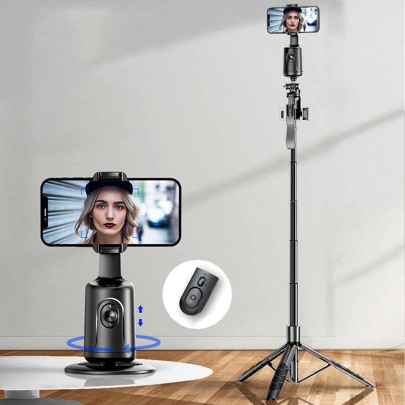 360 Rotation Phone Holder Automatic Face and Object Tracking | Gesture Control to Follow or Pause | Black, White or Pink