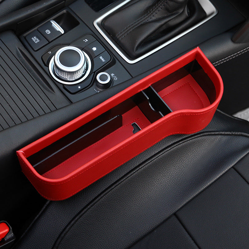 Car Organizer for the Gap Beside the Seat, Driver or Passenger Side | Holds a Phone, Cards and Coins | Four Colors in PU and ABS