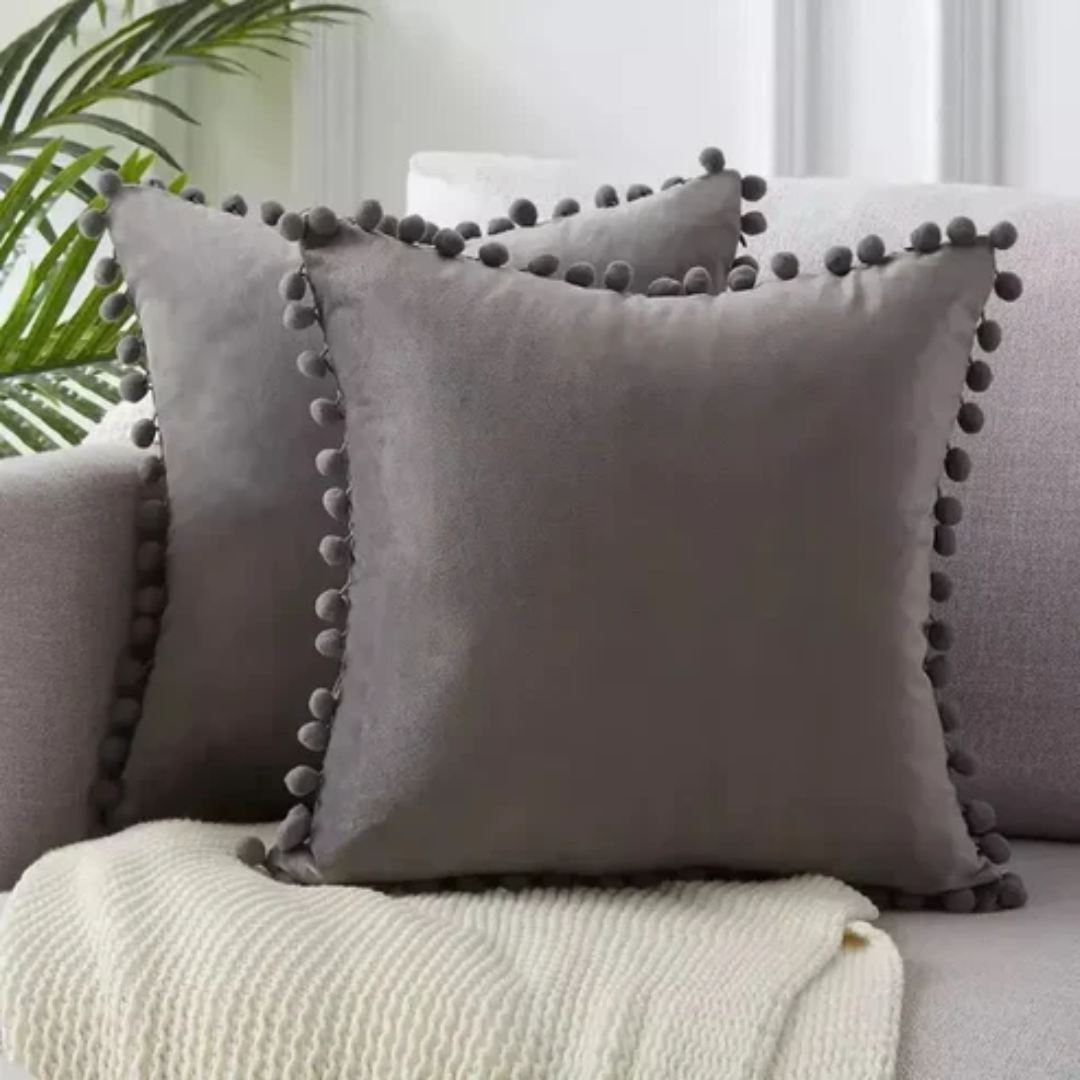 Scandinavian Cushion Cover Set Cotton Linen | 2 Pack