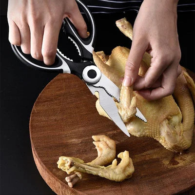 Heavy Duty Shears with a Built-In Bottle Opener | Stainless Steel Blades That Will Not Rust | Kitchen Gadgets for Prep Work