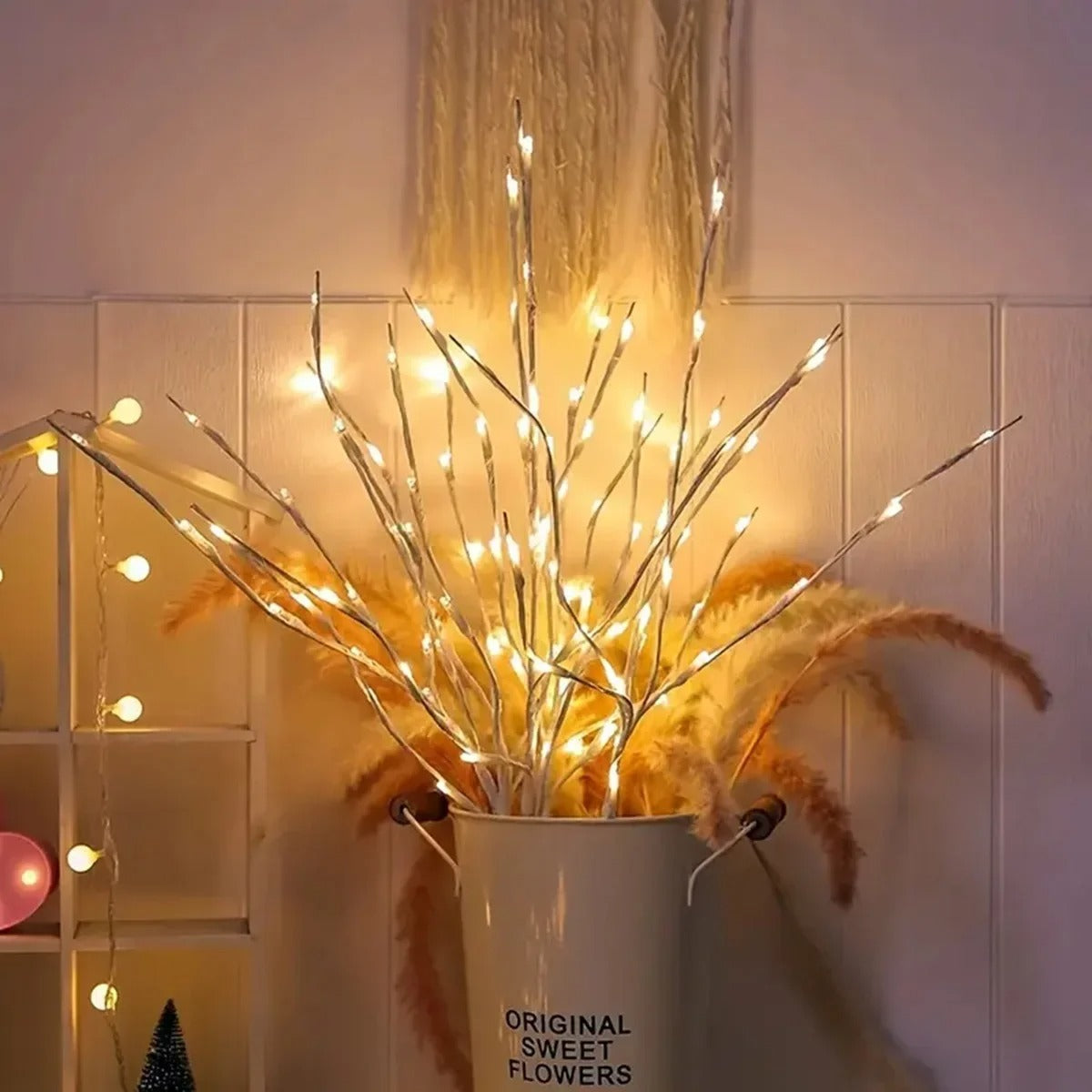 Birch Branch Fairy Lights for Home Decor