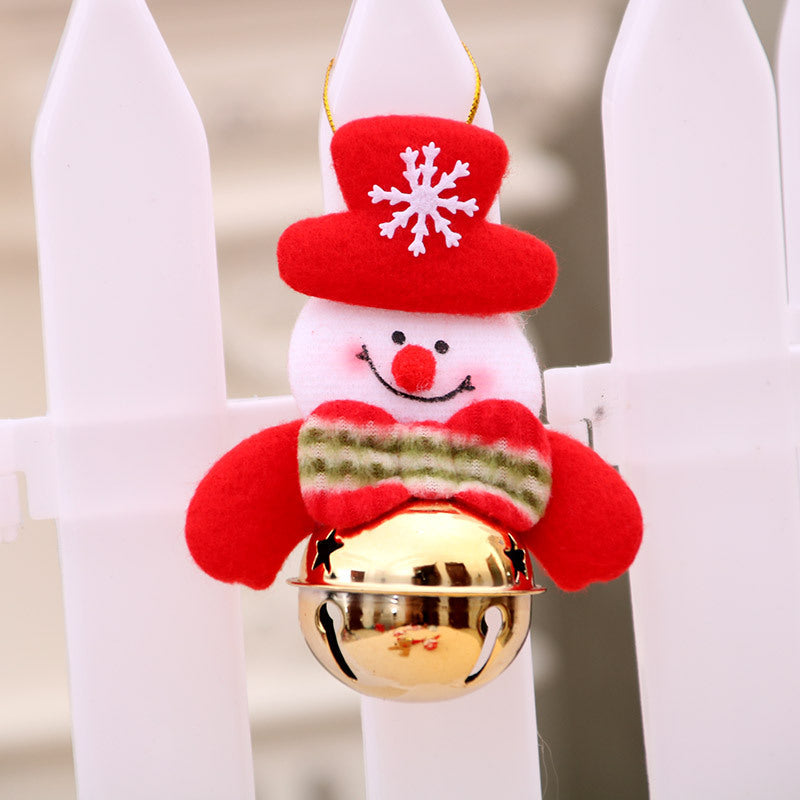 Felt Snowman Door Hanger with a Bell | Colorful Hat and Bow Tie Detail | Christmas Decorations for Doorway and Porch