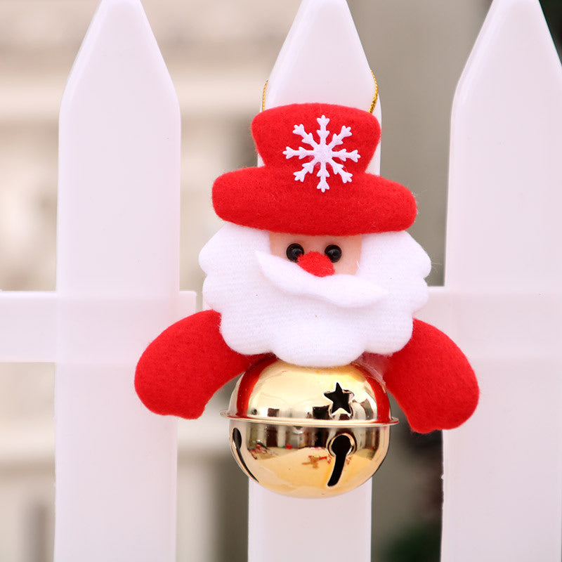 Felt Snowman Door Hanger with a Bell | Colorful Hat and Bow Tie Detail | Christmas Decorations for Doorway and Porch