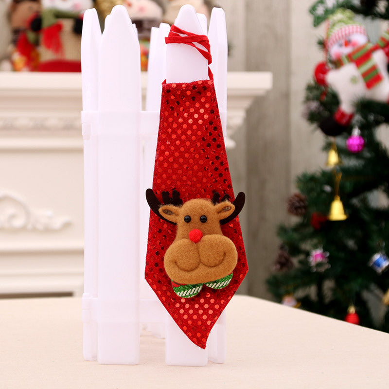 Light Up Santa Tie for Holiday Parties | Playful Novelty Christmas Accessories | Simple On and Off Switch, Flexible Fabric