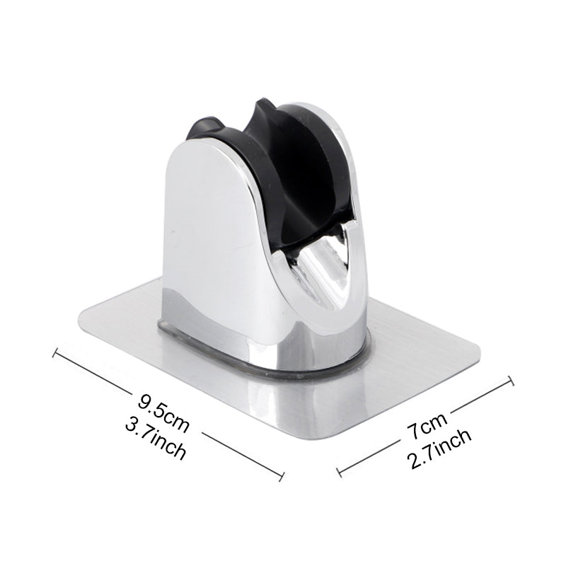 Adhesive Shower Head Holder with an Adjustable Angle | Sticks to Tile, Glass or Marble, No Drilling | One, Two or Three Pack