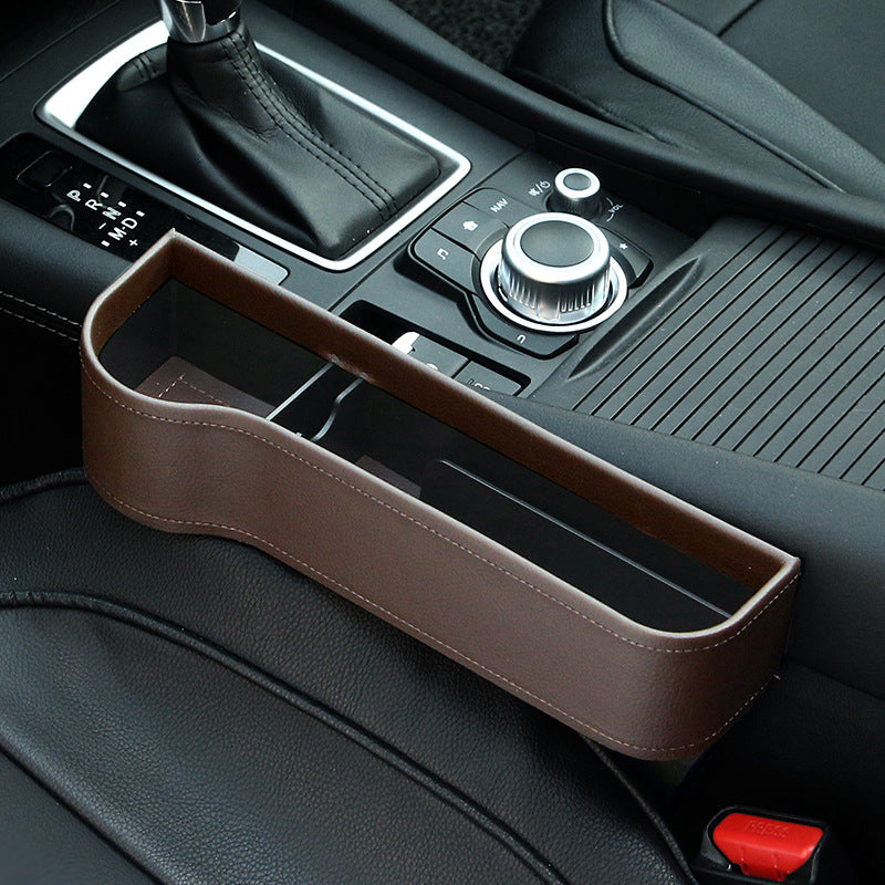 Car Organizer for the Gap Beside the Seat, Driver or Passenger Side | Holds a Phone, Cards and Coins | Four Colors in PU and ABS