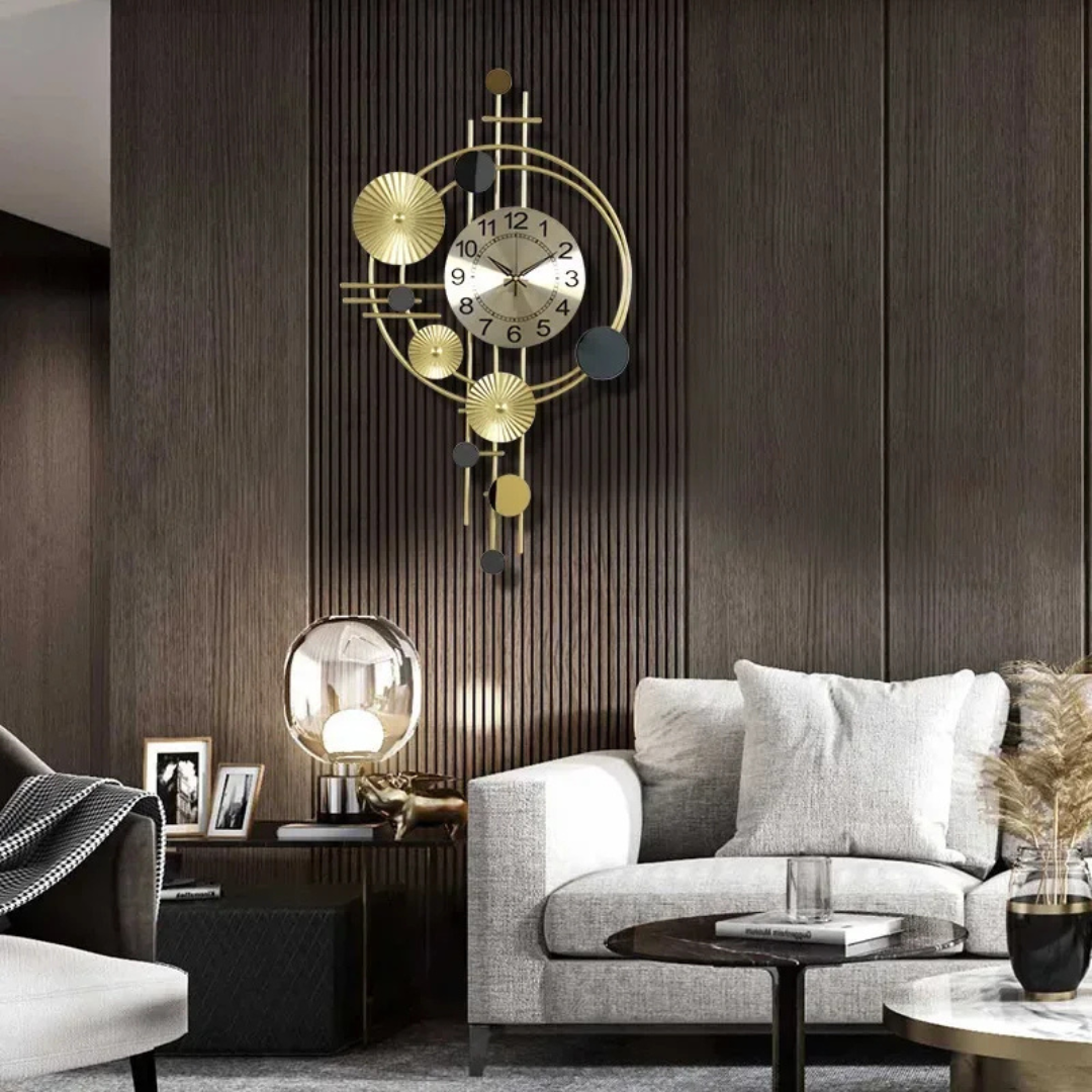 Large Metal Wall Clock
