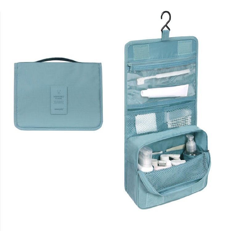 Hanging Travel Bags for Makeup and Toiletries | Water Repellent Organizer with Hook | 14 Prints and Colors