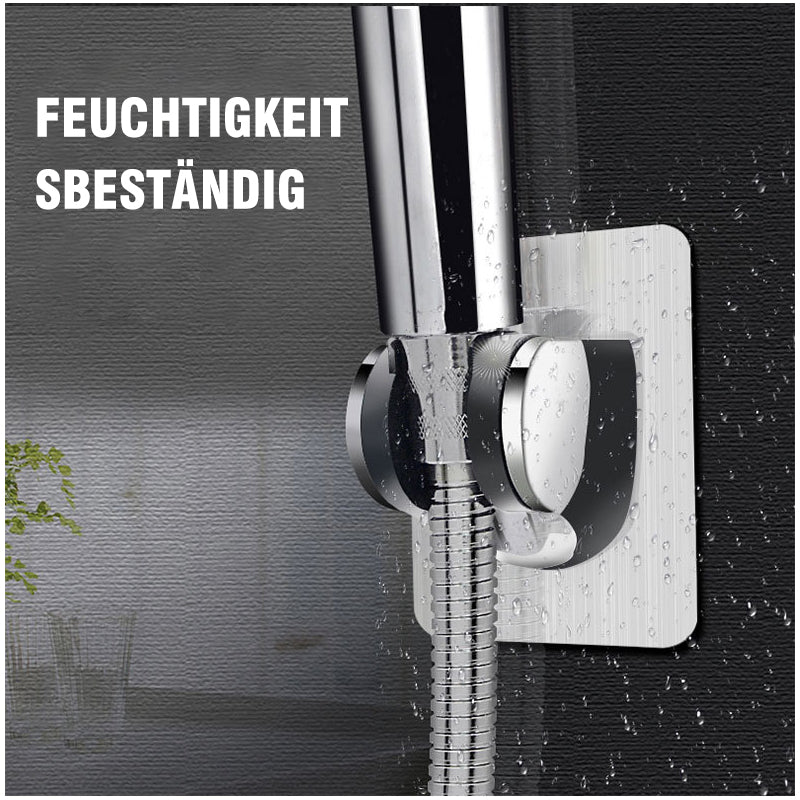 Adhesive Shower Head Holder with an Adjustable Angle | Sticks to Tile, Glass or Marble, No Drilling | One, Two or Three Pack