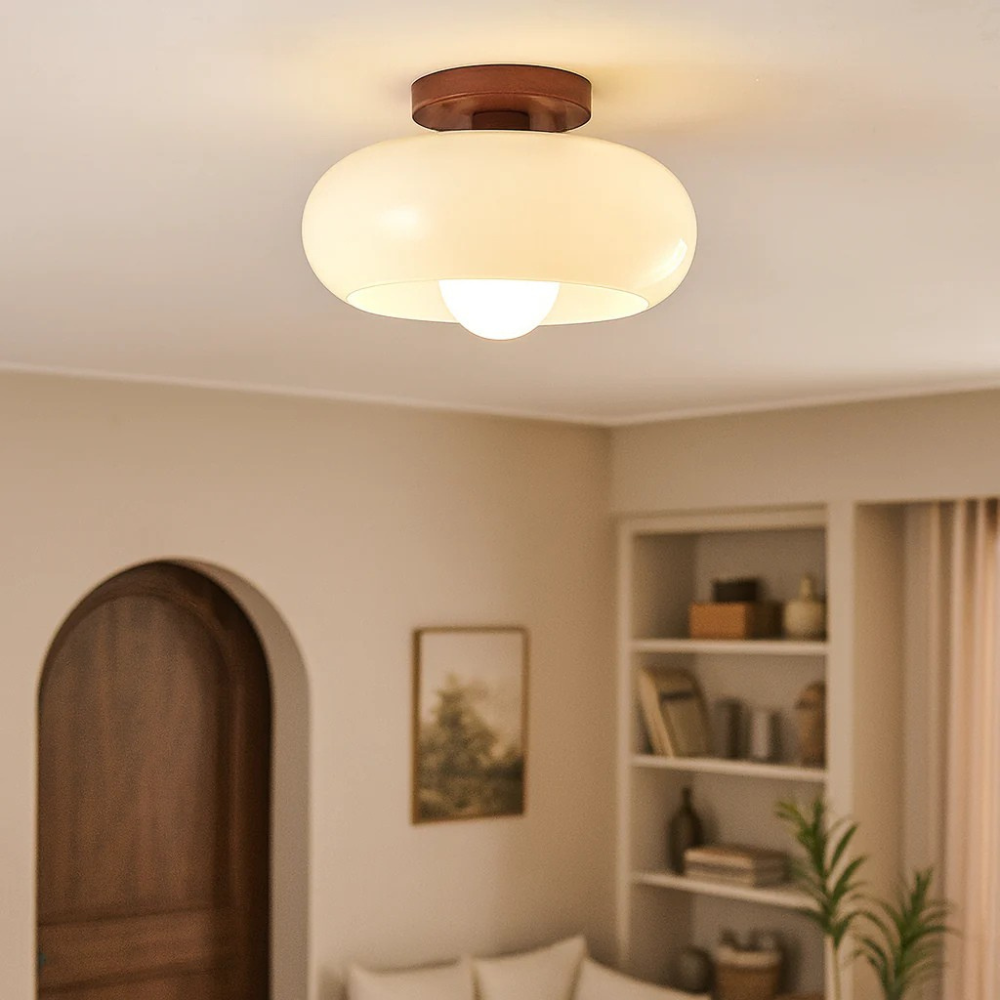 Bauhaus Glass Ceiling Light Flush Mount