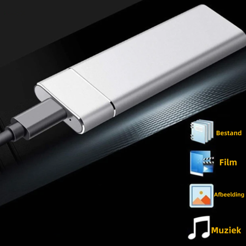 64 GB Portable External Hard Drive for Backup | Works with Windows, macOS and Linux | Ultra Thin Case in Four Colors