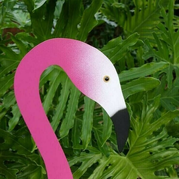 Spinning Flamingo Garden Ornaments That Turn in the Wind | Bird 19.6 Inches Plus a 16.5 Inch Stake | Eight Colors
