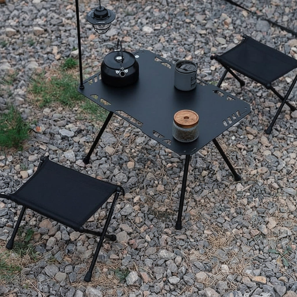 Ultra-Light Folding Camping Stool | Aluminum Alloy Frame, Holds up to 220 lbs | Portable Seat in 3 Color Options