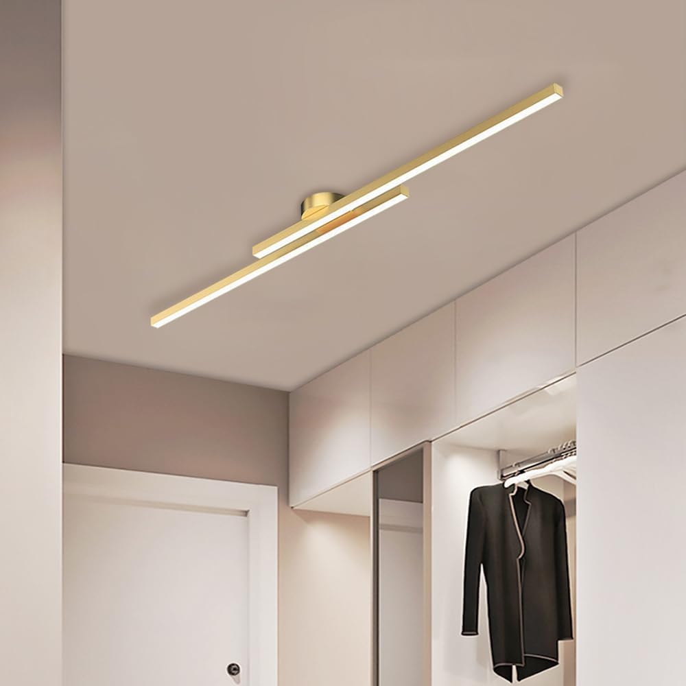 Modern LED Ceiling Light Aluminum Semi Flush
