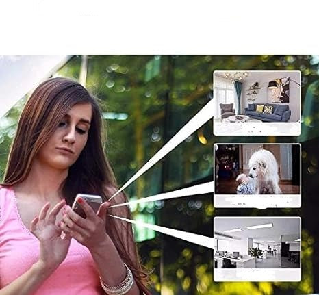 1080p Mini Security Camera for Indoor Use | Wireless Wifi Setup with App Control | Clear Live View Day and Night