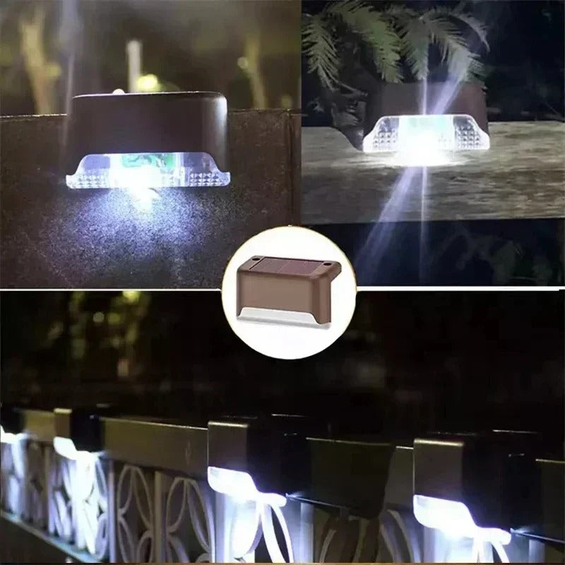 LED Solar Step Lights for Landscape Lighting