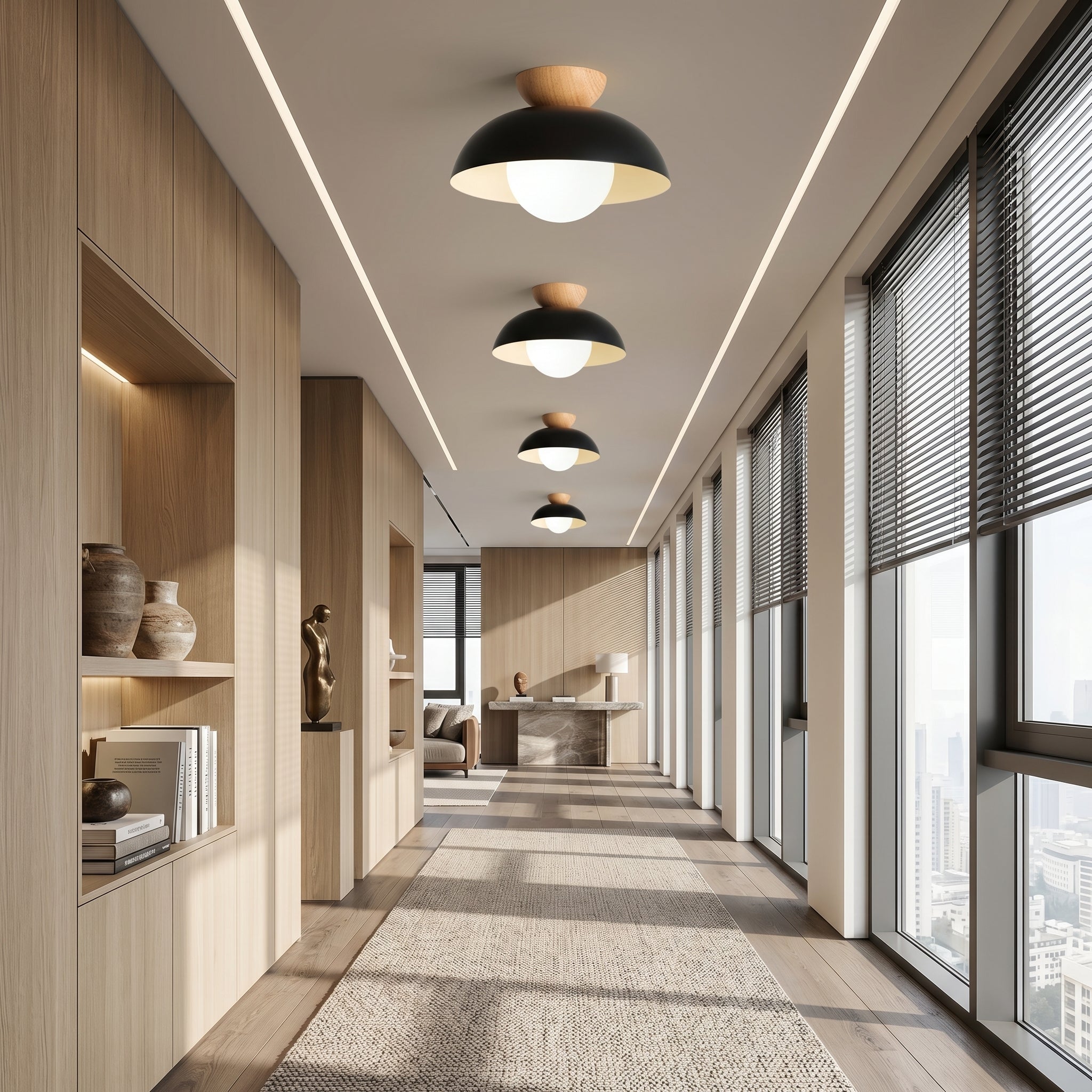 Nordic Iron Ceiling Light Minimal Flush