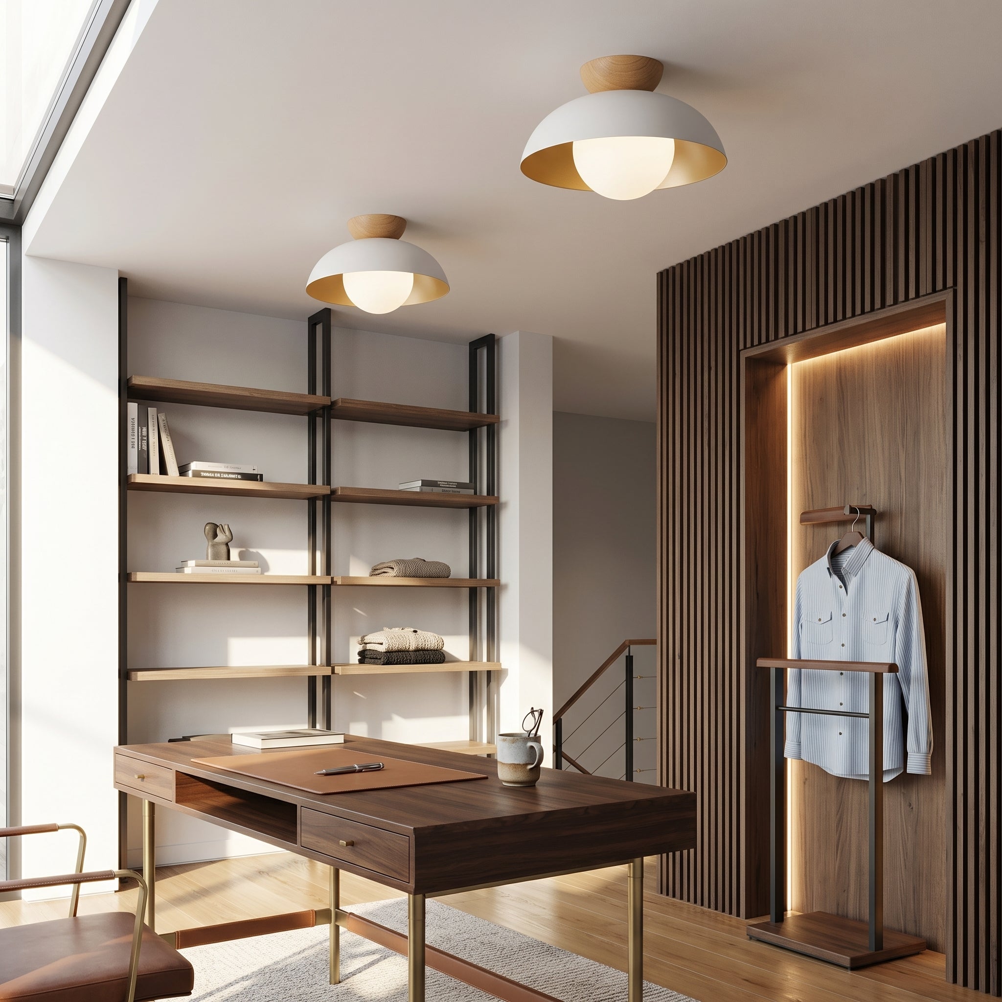 Nordic Iron Ceiling Light Minimal Flush