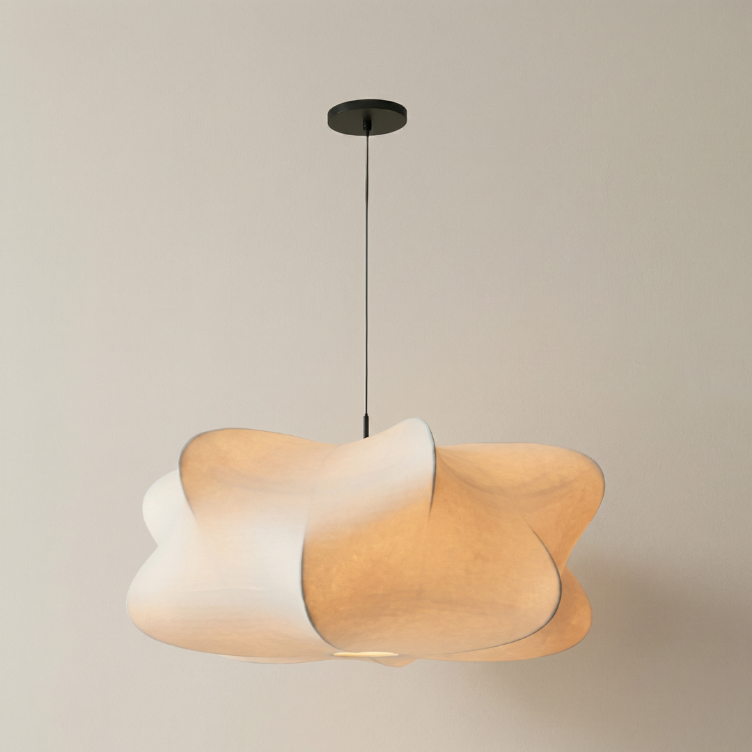 Silk Pendant Lamp Wabi Sabi Design