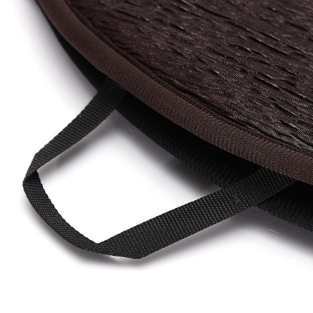 Swivel Seat Cushion That Turns 360 Degrees, 15.7 Inches Across | Non-Slip Textured Underside | Black, Beige, Coffee or Red
