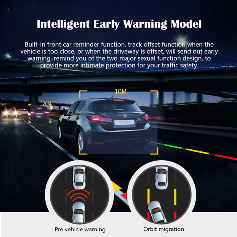 1080p HD Mini Dash Cam | 360 Degree Rotating Car Security Camera with ADAS Alerts | 24 Hour Parking Monitor