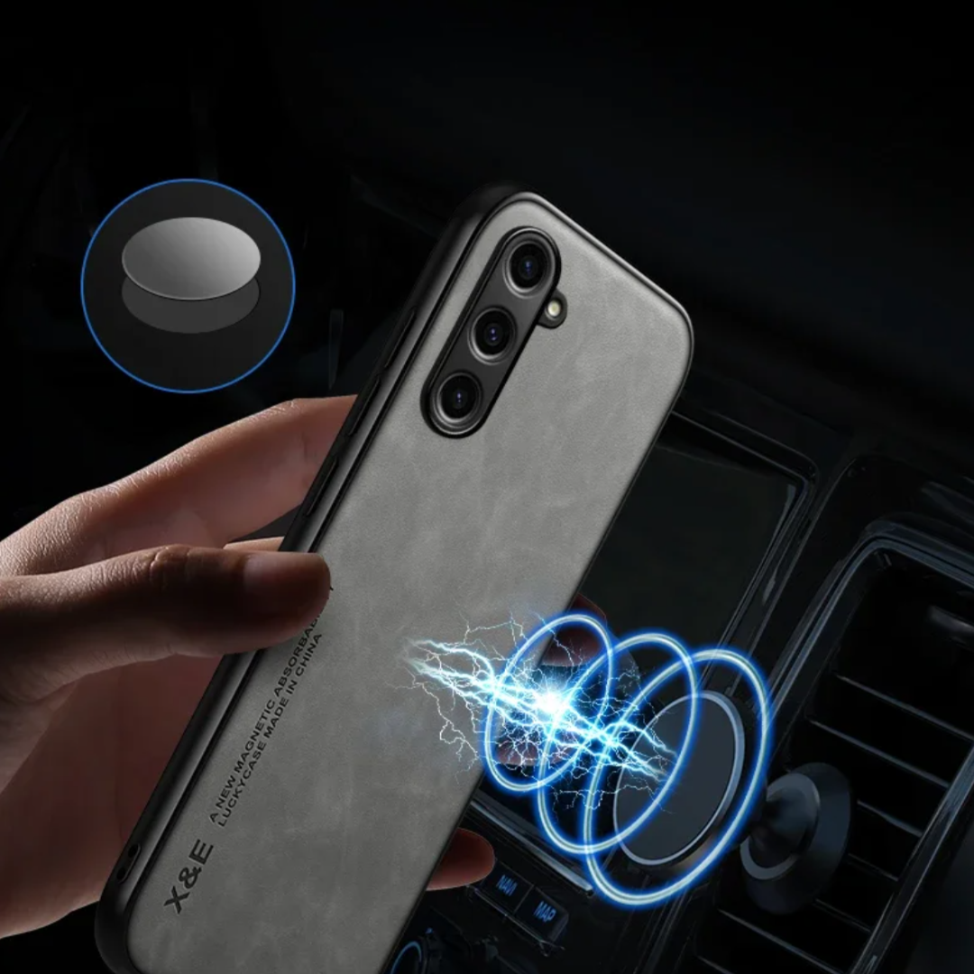 Phone Covers for Samsung Galaxy S Series and Note Models | Raised 1.5 mm Camera Rim, Fine Grip Finish | Magnetic, Four Colors